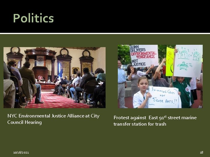 Politics NYC Environmental Justice Alliance at City Council Hearing 10/16/2021 Protest against East 91