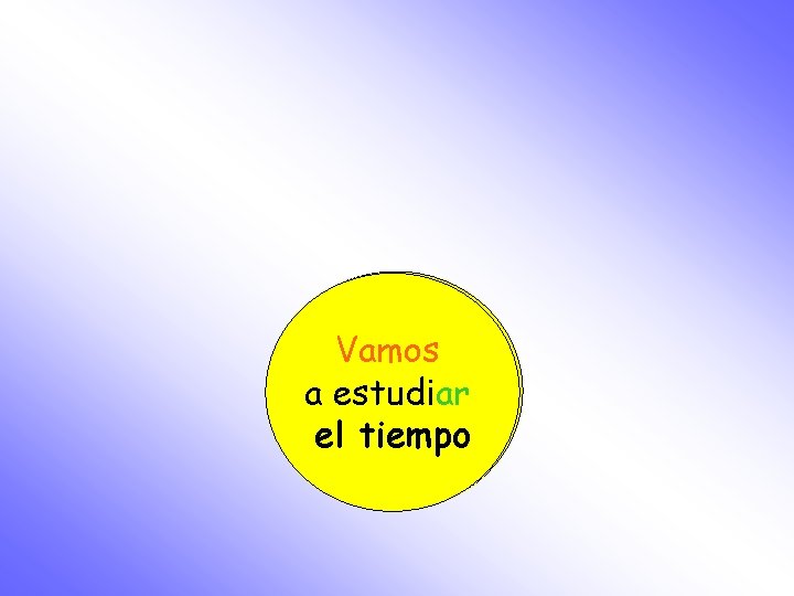 ¿Qué vamos Vamos estudiar aa estudiar el hoy? tiempo 