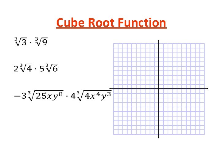 Cube Root Function • 