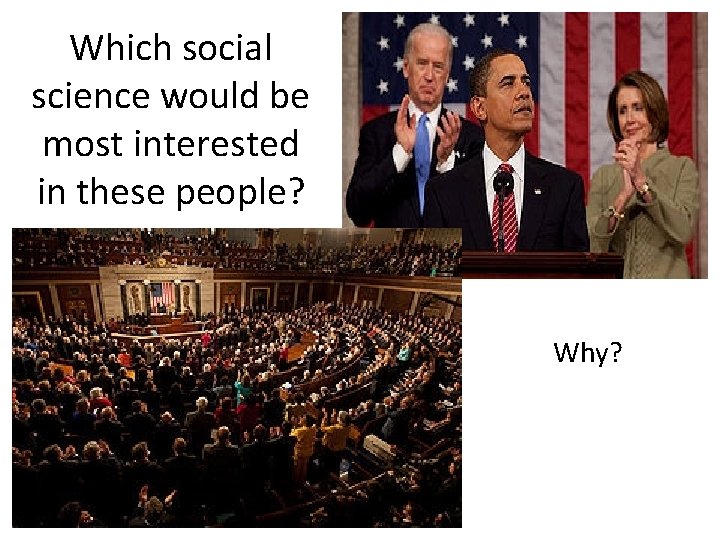 Which social science would be most interested in these people? Why? 