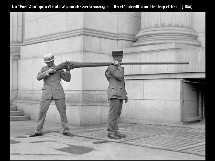 Un "Punt Gun" qui a été utilisé pour chasser la sauvagine - il a