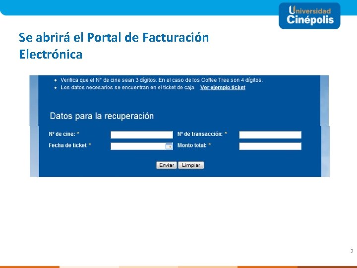 Se abrirá el Portal de Facturación Electrónica 2 