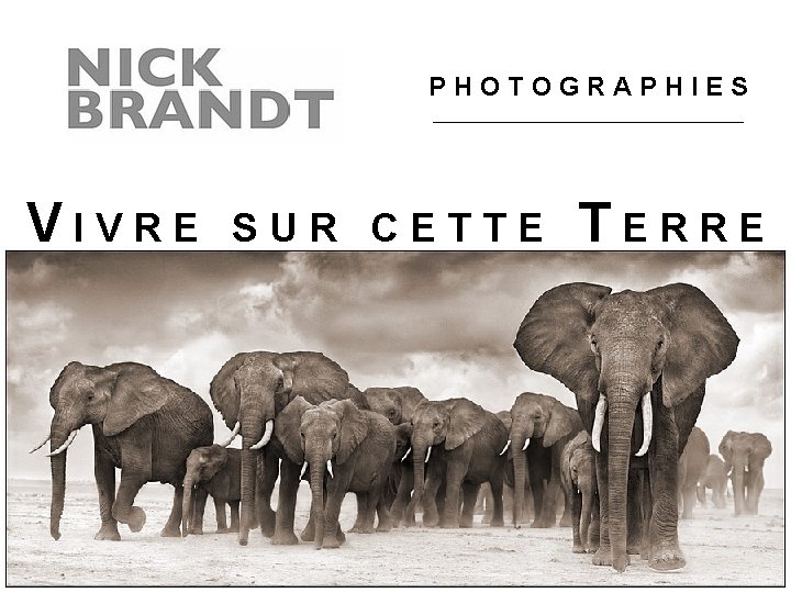 PHOTOGRAPHIES VIVRE SUR CETTE TERRE 