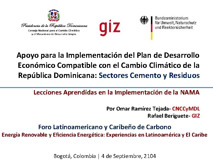 Apoyo para la Implementacin del Plan de Desarrollo
