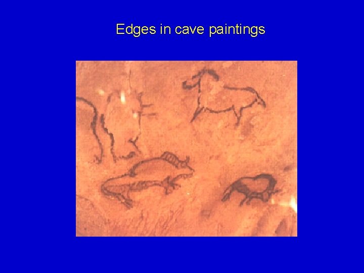 Edges in cave paintings 