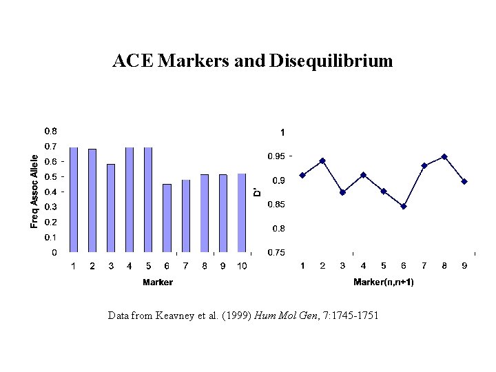 ACE Markers and Disequilibrium Data from Keavney et al. (1999) Hum Mol Gen, 7: