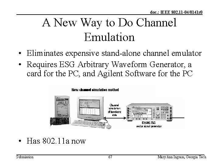 doc. : IEEE 802. 11 -04/0141 r 0 A New Way to Do Channel