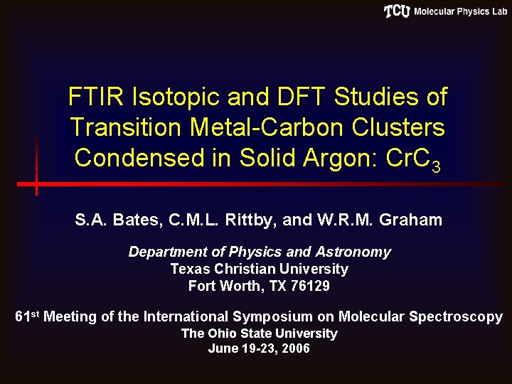 FTIR Isotopic and DFT Studies of Transition Metal-Carbon Clusters Condensed in Solid Argon: Cr.