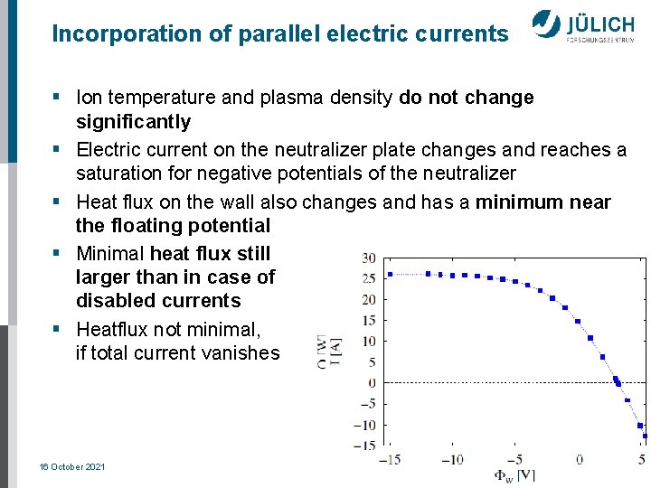 Incorporation of parallel electric currents § Ion temperature and plasma density do not change