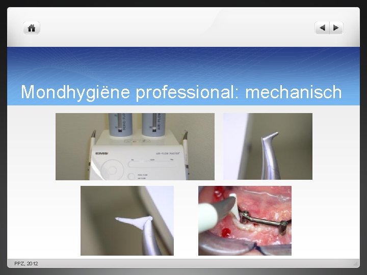 Mondhygiëne professional: mechanisch PPZ, 2012 