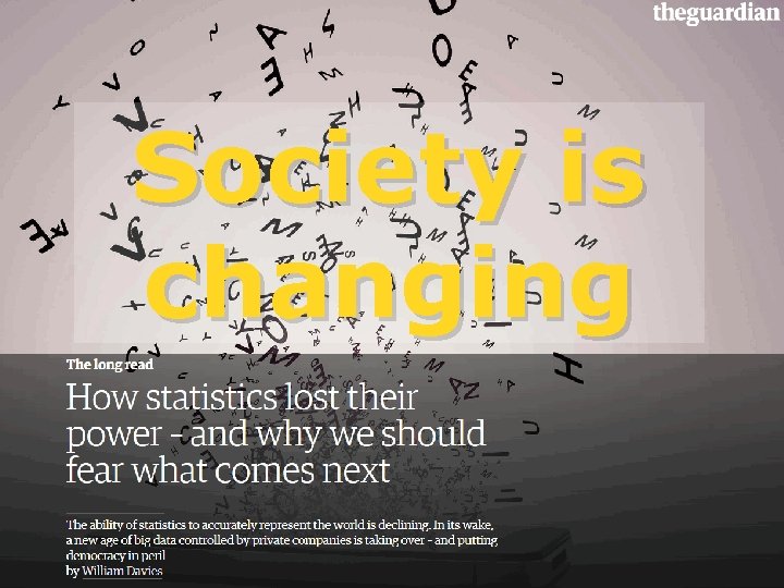 Society is changing Eurostat 