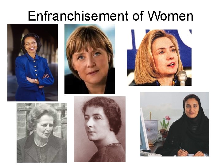 Enfranchisement of Women 