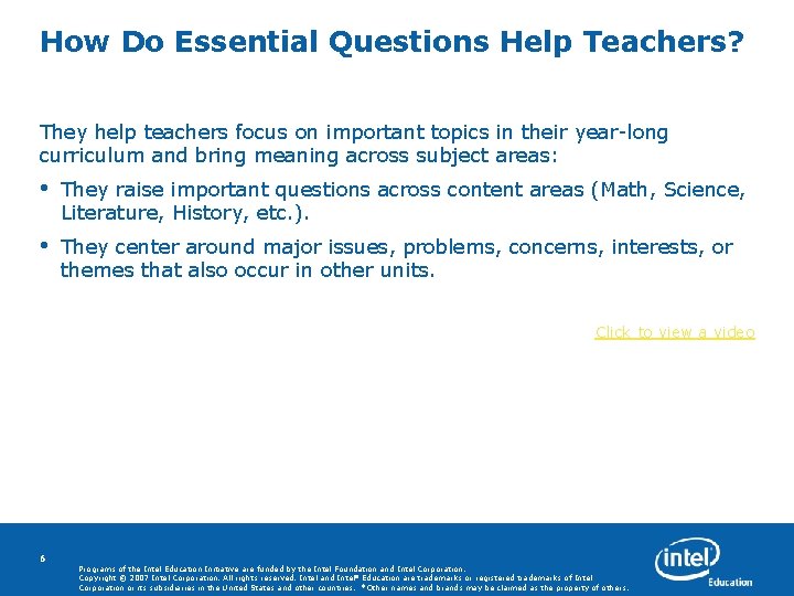 How Do Essential Questions Help Teachers? They help teachers focus on important topics in