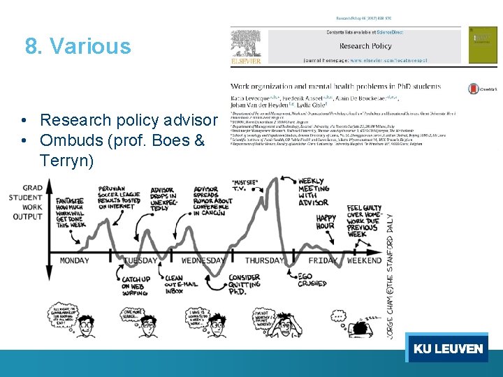 8. Various • Research policy advisor • Ombuds (prof. Boes & Terryn) 