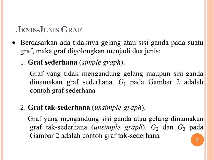 JENIS-JENIS GRAF 8 