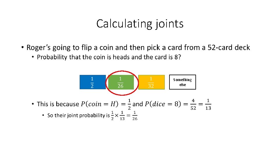 Calculating joints • Something else 