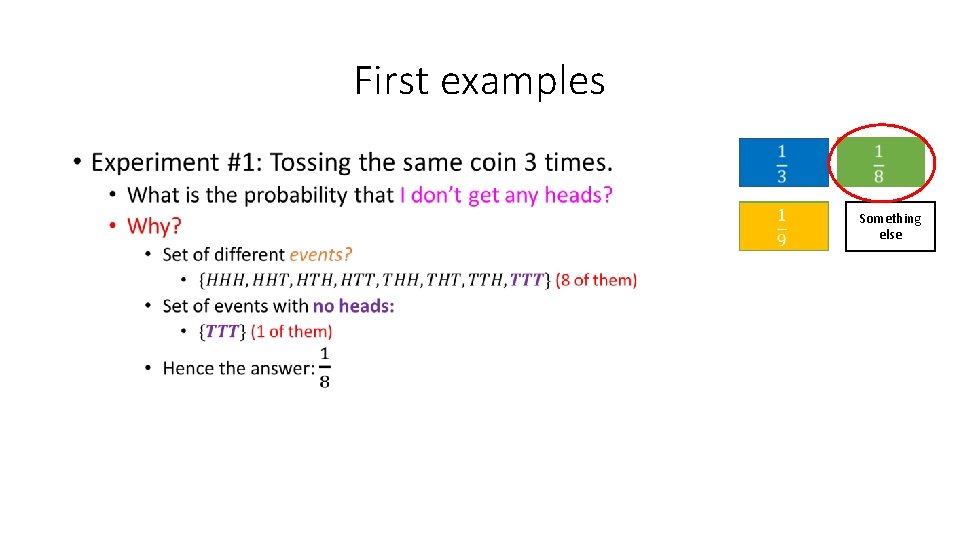 First examples • Something else 