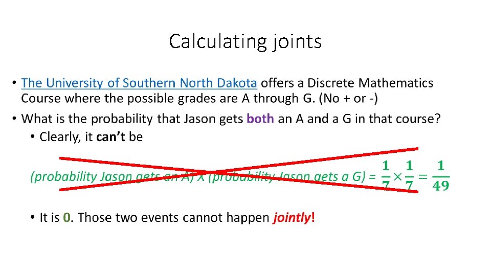 Calculating joints • 