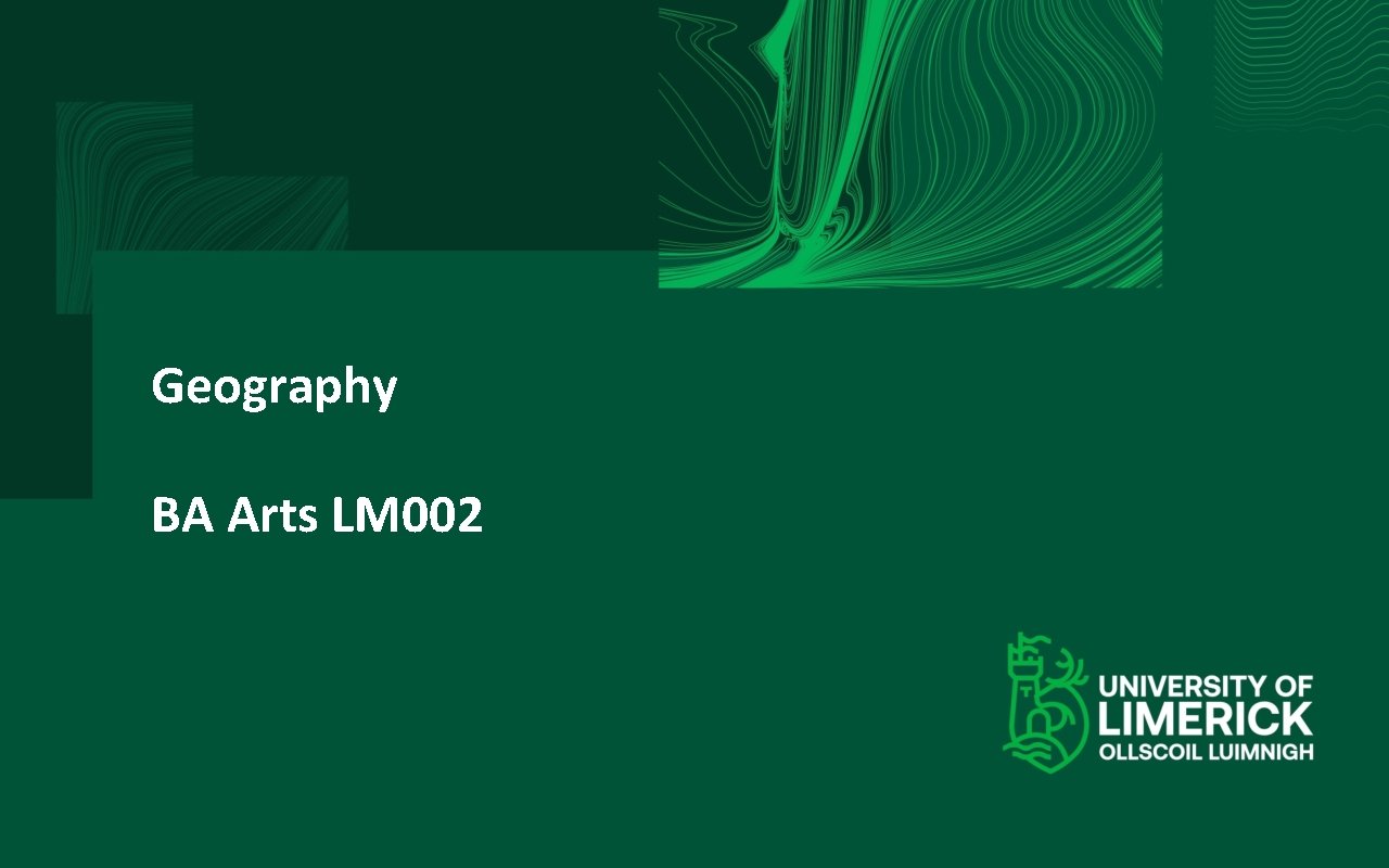 Geography BA Arts LM 002 