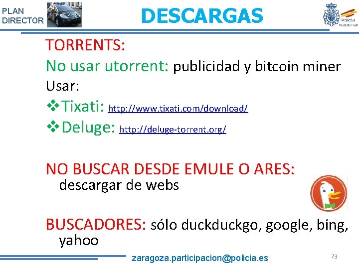 DESCARGAS PLAN DIRECTOR TORRENTS: No usar utorrent: publicidad y bitcoin miner Usar: v. Tixati: