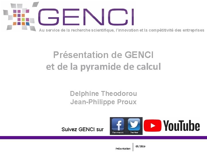 Au service de la recherche scientifique, l’innovation et la compétitivité des entreprises Présentation de Au service de la recherche scientifique, l’innovation et la compétitivité des entreprises Présentation de
