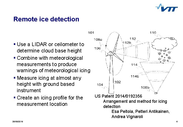 Remote ice detection § Use a LIDAR or ceilometer to determine cloud base height