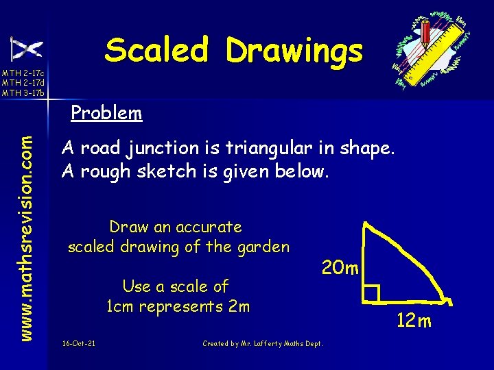 Scaled Drawings MTH 2 -17 c MTH 2 -17 d MTH 3 -17 b