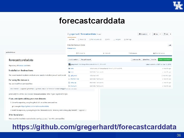 forecastcarddata https: //github. com/gregerhardt/forecastcarddata 36 