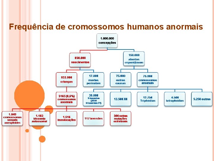 Frequência de cromossomos humanos anormais 