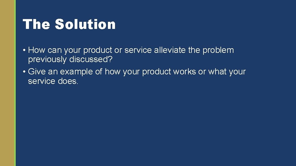 Alleviating A Problem Clarion University Biz Pitch Presentation Template Introduction Big