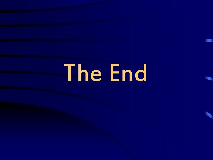 The End 