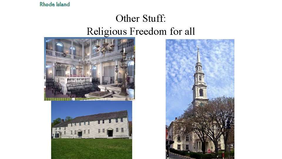 Rhode Island Other Stuff: Religious Freedom for all 