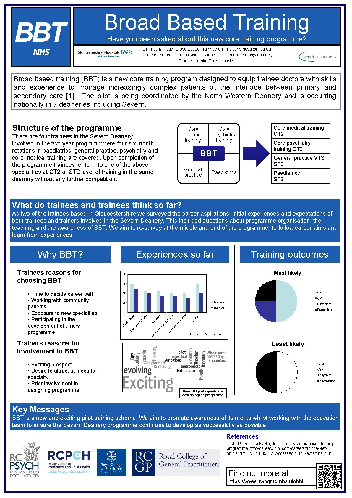 Broad Based Training Have you been asked about this new core training programme? Dr