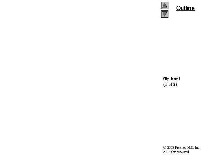 Outline flip. html (1 of 2) 2003 Prentice Hall, Inc. All rights reserved. 