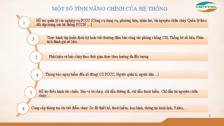 MỘT SỐ TÍNH NĂNG CHÍNH CỦA HỆ THỐNG Hỗ trợ quản lý các nghiệp