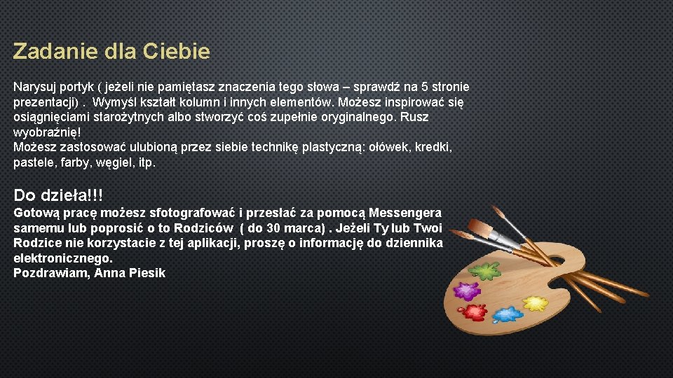PLASTYKA KLASA 5 TEMAT WOK ANTYKU OKIEM ARCHITEKTA