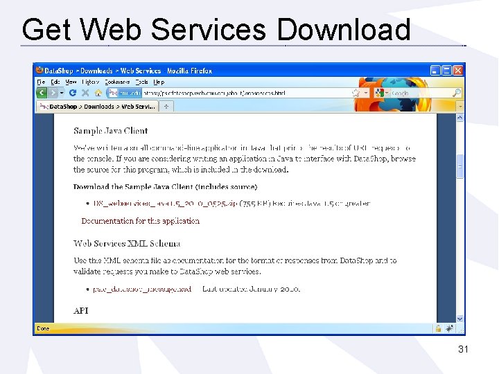 Get Web Services Download 31 