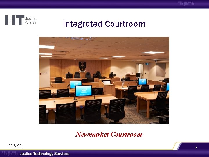Integrated Courtroom Newmarket Courtroom 10/18/2021 7 