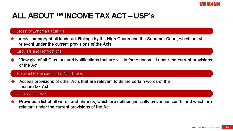 ALL ABOUT ™ INCOME TAX ACT – USP’s Digest of Landmark Rulings View summary