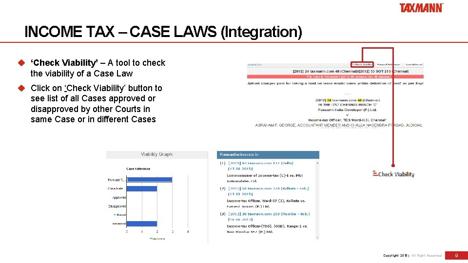 INCOME TAX – CASE LAWS (Integration) ‘Check Viability’ – A tool to check the