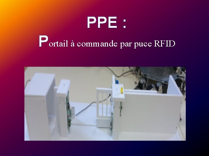 PPE : Portail à commande par puce RFID 