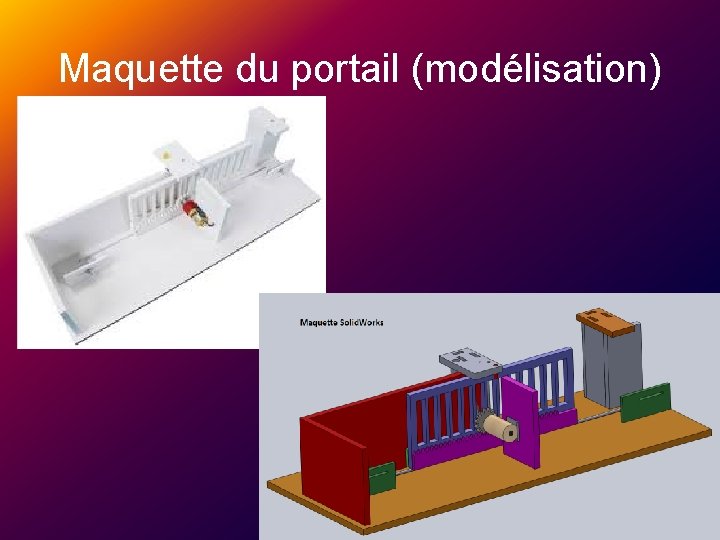 Maquette du portail (modélisation) 