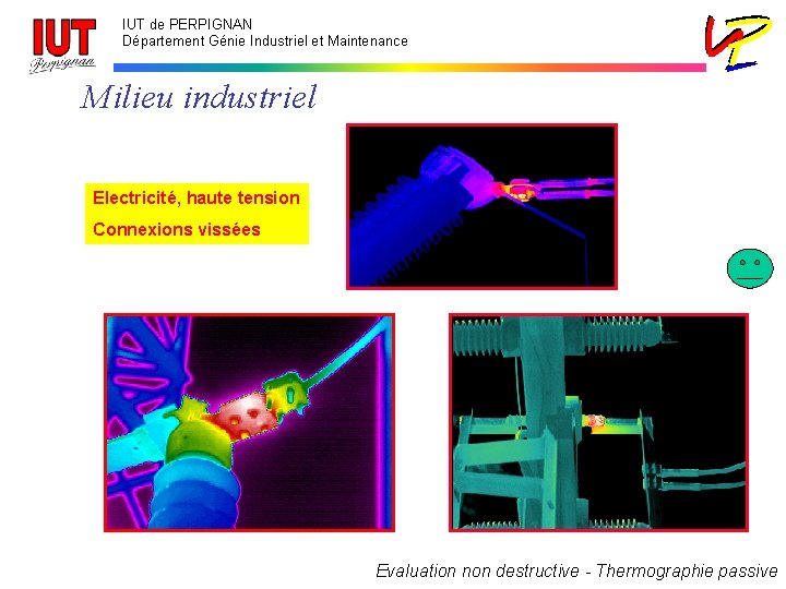 IUT de PERPIGNAN Département Génie Industriel et Maintenance Milieu industriel Electricité, haute tension Connexions