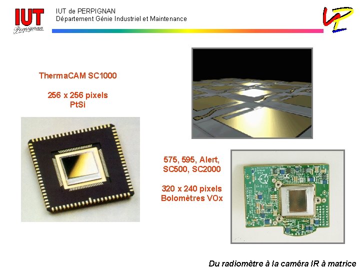 IUT de PERPIGNAN Département Génie Industriel et Maintenance Therma. CAM SC 1000 256 x