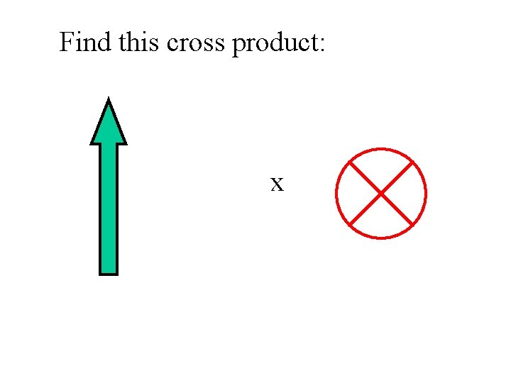 Find this cross product: x 