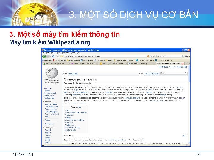 3. MỘT SỐ DỊCH VỤ CƠ BẢN 3. Một số máy tìm kiếm thông