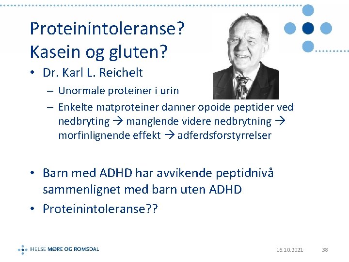 Proteinintoleranse? Kasein og gluten? • Dr. Karl L. Reichelt – Unormale proteiner i urin