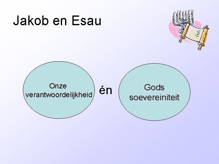 Jakob en Esau Onze verantwoordelijkheid én Gods soevereiniteit 