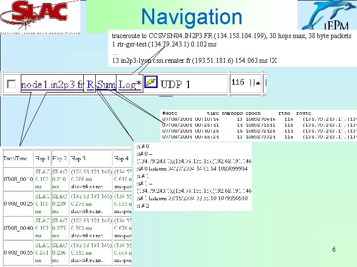 Navigation traceroute to CCSVSN 04. IN 2 P 3. FR (134. 158. 104. 199),