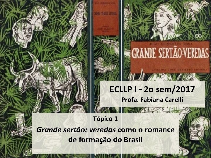 ECLLP I – 2 o sem/2017 Profa. Fabiana Carelli Tópico 1 Grande sertão: veredas